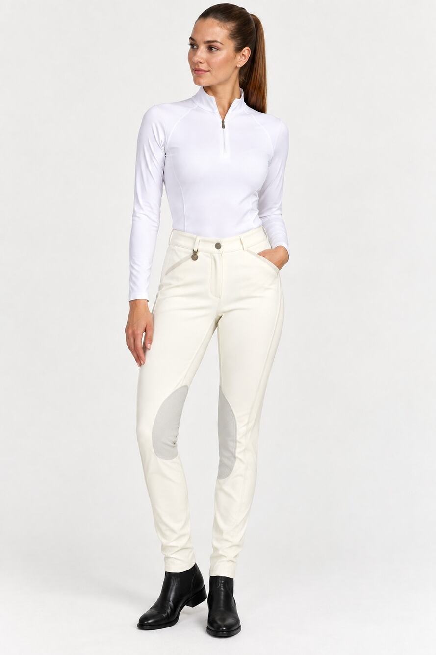 Pikeur White Equestrian Riding Breeches NWT 30 US 12